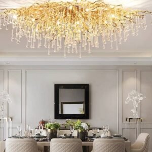 Grand lustre de plafond suspendu